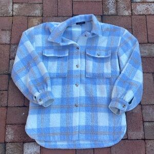 Fore plaid shacket